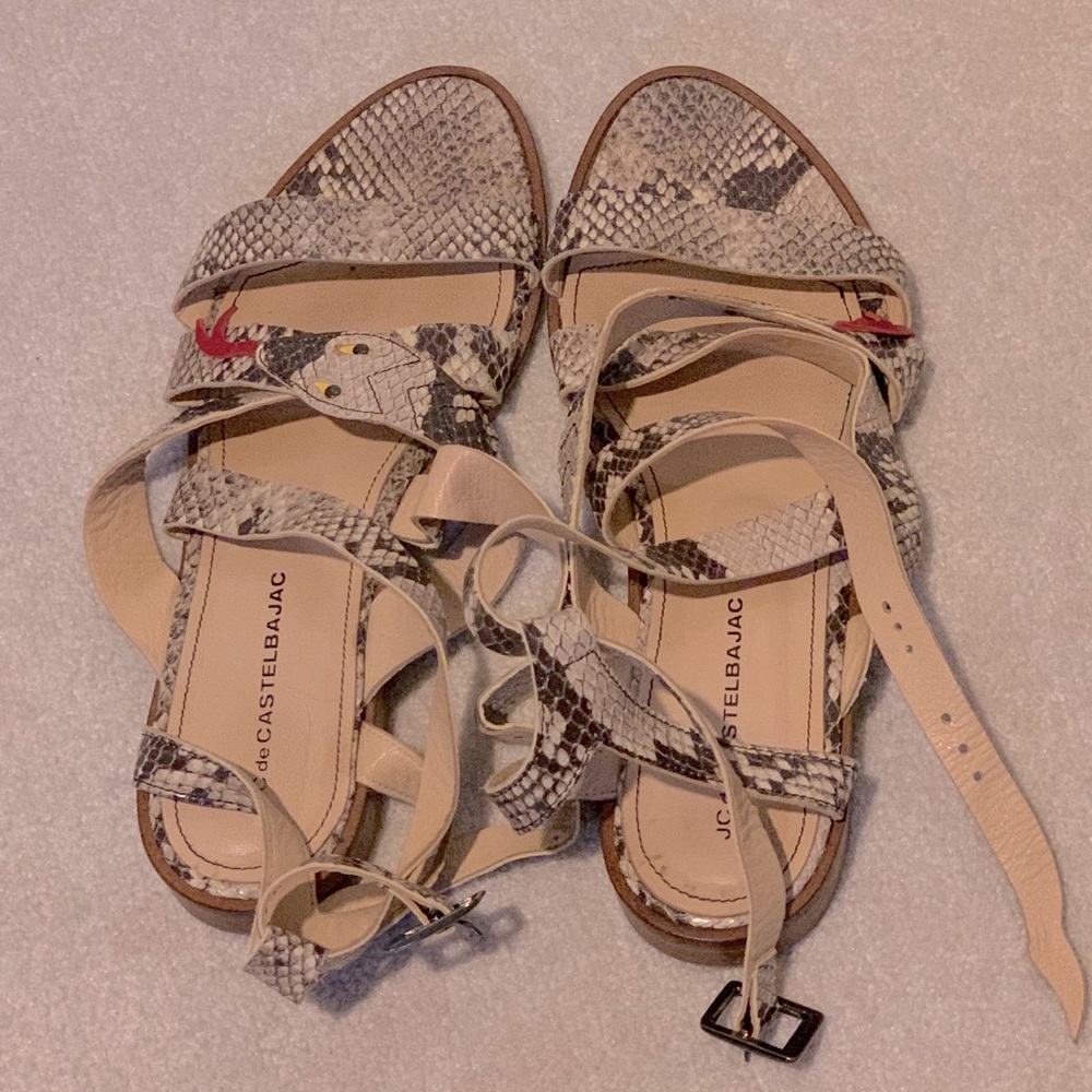 JC de Castelbajac snakeskin sandals